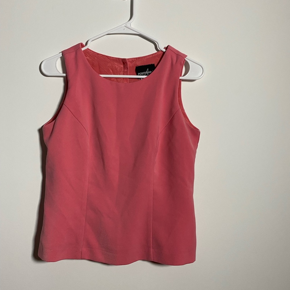 POSITIVE Attitude Women's Pink Sleeveless Top